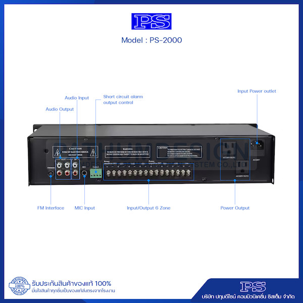 เครื่องตั้งเวลาเสียงเพลง MP3 รุ่น PS-2000 - 3